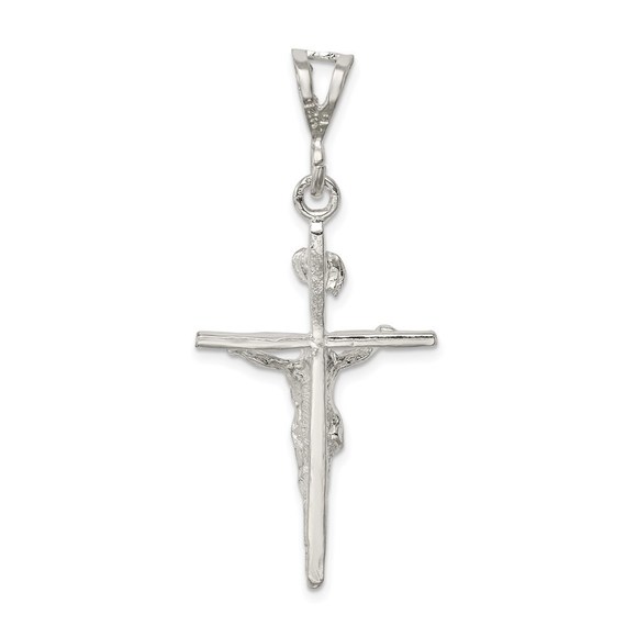 Million Charms 925 Sterling Silver INRI Crucifix Necklace Charm Pendant - Picture 4 of 4